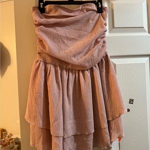 Ruffled mini dress